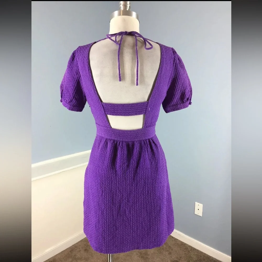 Tibi Purple Textured Dress - Picture 2 of 3